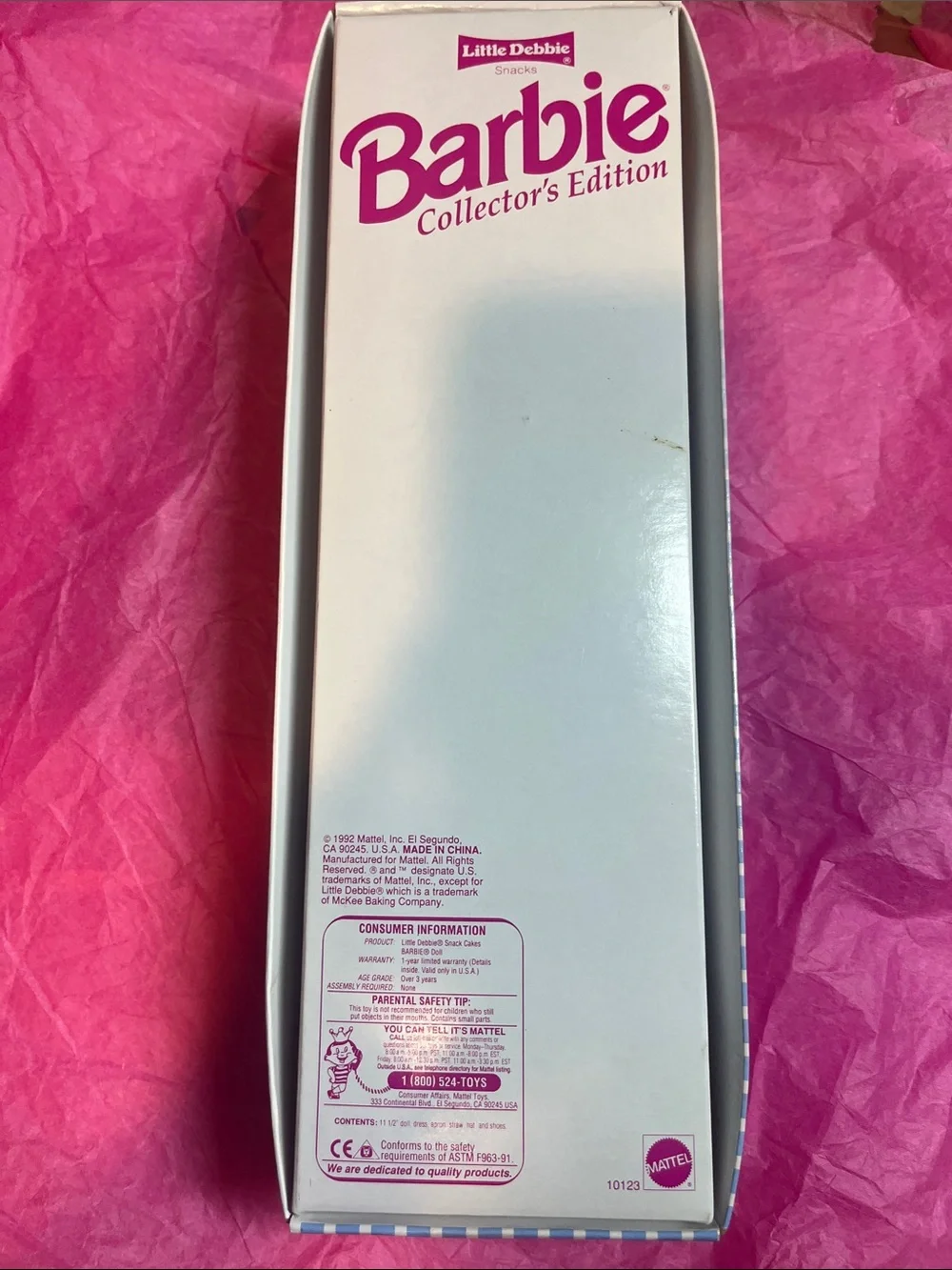 1992 Little Debbie Barbie Collector Edition (Series 1) Doll NRFB